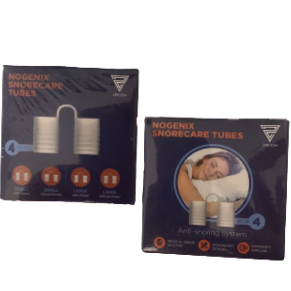 • 💛 NEW Zircon Nogenix Snorecare Tubes Set of 2 Boxes •